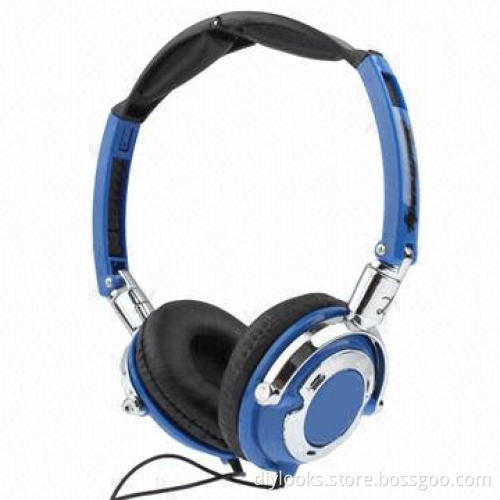 Portable Folding Headphones with 3.5mm Gold-plated Plug
